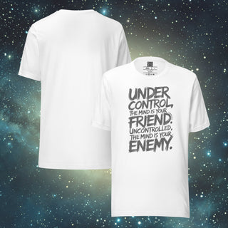 Mind Control white Unisex t-shirt