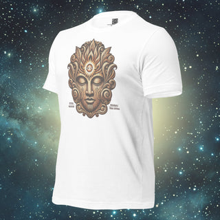 Dhyana Beyond the Mask white Unisex t-shirt