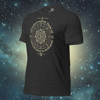 Dhyana dark grey heather Unisex t-shirt