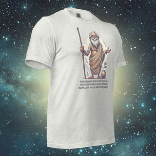 Happy and Free ash Unisex t-shirt