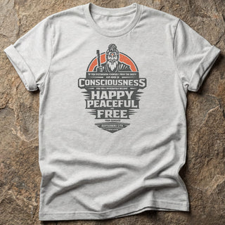 Happy Peaceful & Free Unisex t-shirt