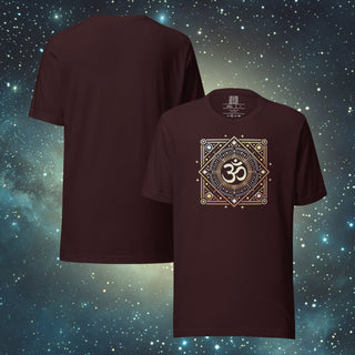 OM oxblood black Unisex t-shirt