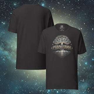 Pranayama dark grey Unisex t-shirt