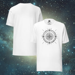 Shackles or Freedom white Unisex t-shirt