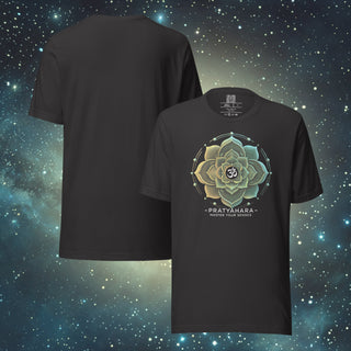 Pratyahara Mandala dark grey Unisex t-shirt