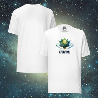 Samadhi Summit of Yoga white Unisex t-shirt