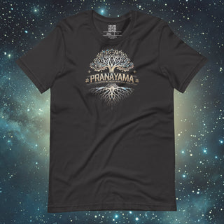 Pranayama dark grey Unisex t-shirt