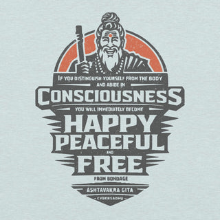 Happy Peaceful & Free Unisex t-shirt