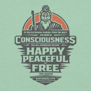Happy Peaceful & Free Unisex t-shirt