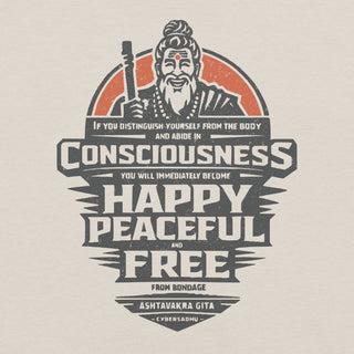 Happy Peaceful & Free Unisex t-shirt