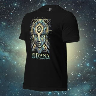 Dhyana Meditation black Unisex t-shirt