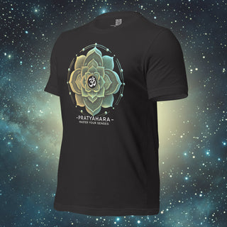 Pratyahara Mandala dark grey Unisex t-shirt
