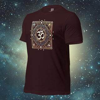 OM oxblood black Unisex t-shirt
