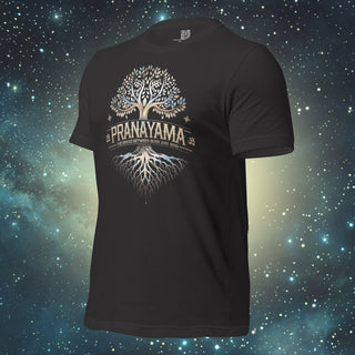 Pranayama dark grey Unisex t-shirt