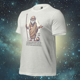 Happy and Free ash Unisex t-shirt