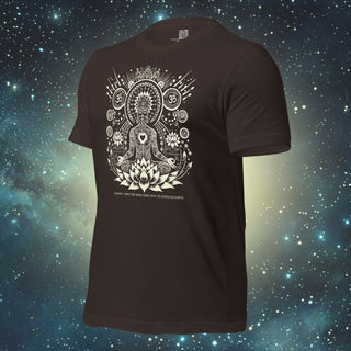 Samadhi Tribal Art brown Unisex t-shirt