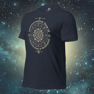Dhyana heather navy Unisex t-shirt