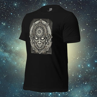 Dhyana Third Eye black Unisex t-shirt