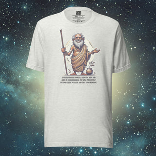 Happy and Free ash Unisex t-shirt