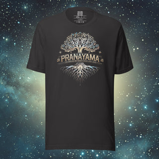 Pranayama dark grey Unisex t-shirt