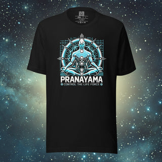 Pranayama black Unisex t-shirt