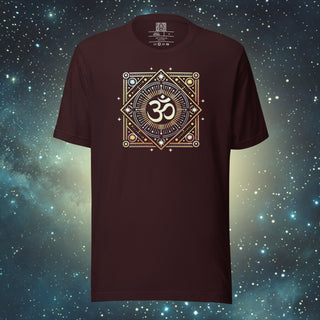 OM oxblood black Unisex t-shirt