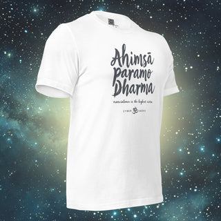 Ahimsa white Unisex t-shirt