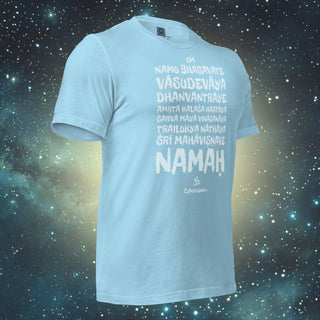 Dhanvantari Mantra ocean blue Unisex t-shirt