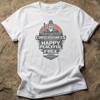 Happy Peaceful & Free Unisex t-shirt
